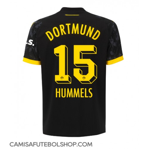 Camisa de time de futebol Borussia Dortmund Mats Hummels #15 Replicas 2º Equipamento Feminina 2023-24 Manga Curta